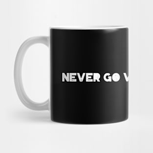 Never go with the flow, swimming design v3 Mug